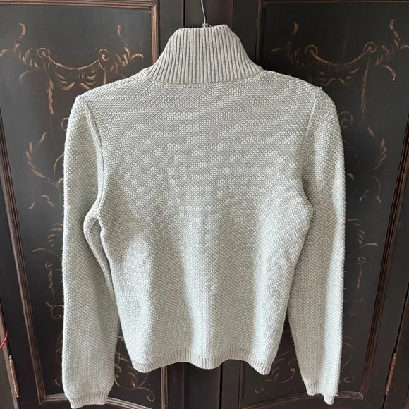 Prada made in Italy vintage gray zipper front sweater cardigan size 42